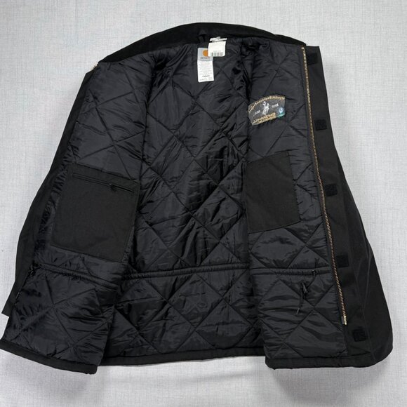 Carhartt Jacket Wyodak Baghouse Project Black Quilted Nylon Lining Size 3XL NWT - Picture 3 of 13